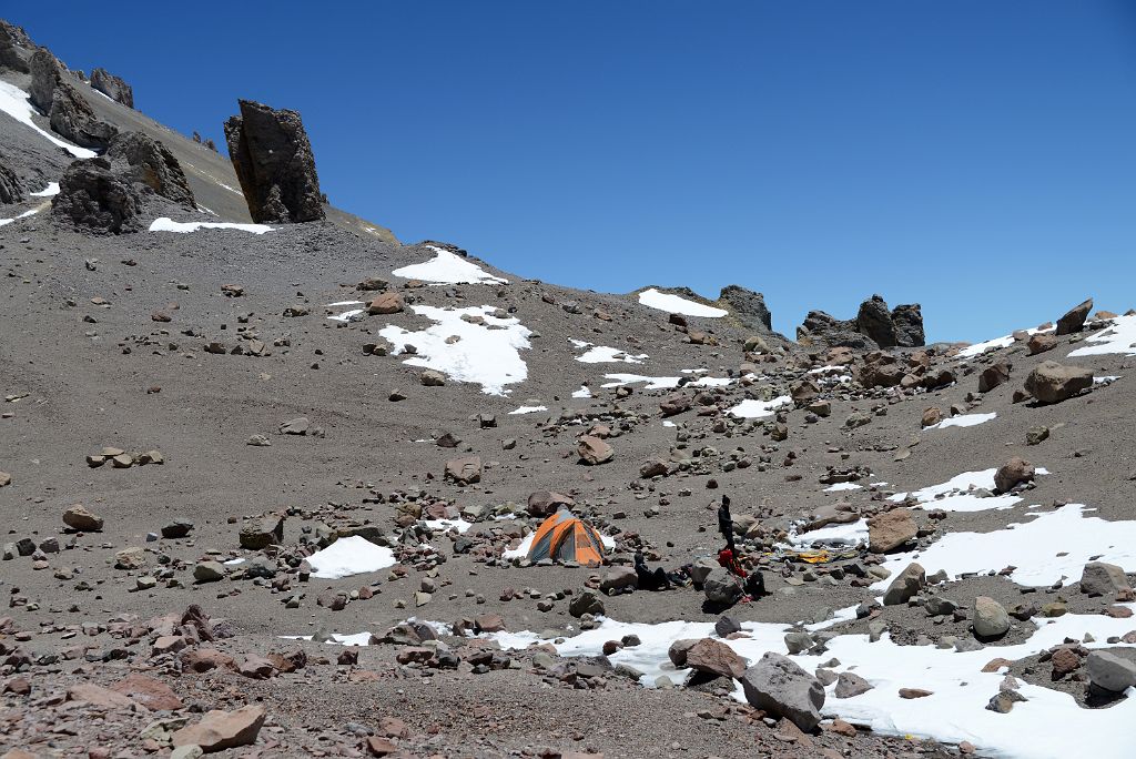 27 We Arrived At Aconcagua Camp 2 5482m After Climbing Three Hours From Camp 1 5035m